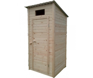 Деревянный дачный туалет “Классический” 131 х 90 х 80 см, береза